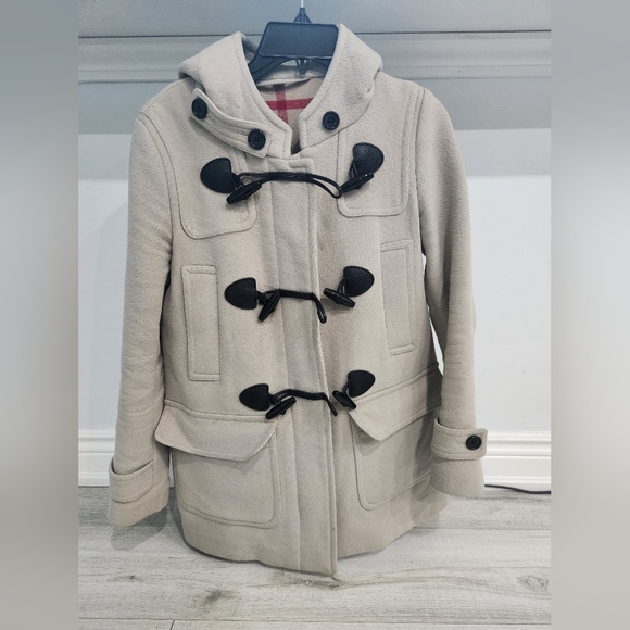 Burberry Brit Beige Duffle Coat - Picture 1 of 13
